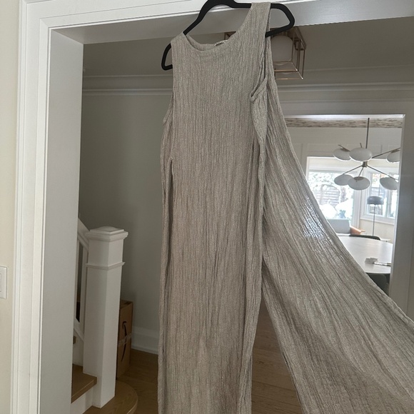 BLACK CRAINE Obi Linen Dress in Ash (Taupe-Grey) - Size L - Picture 7 of 16